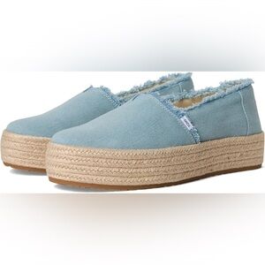 TOMS Valencia Platform Espadrille size 6.5